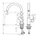 Hansgrohe VERNIS SHAPE M35 Змішувач для кухні з поворотним виливом, чорний матовий, 71871670 71871670 фото 2