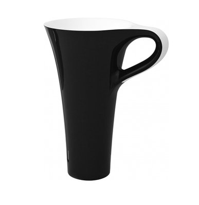 ArtCeram CUP (Livingtec) Раковина - чаша для підлоги, всередині білий - зовні чорний глянець, OSL004 01; 50 OSL004 01; 50 фото