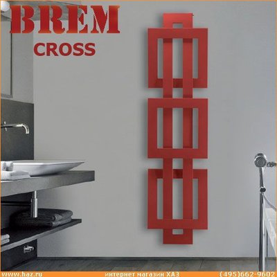 Brem CROSS Полотенцесушитель 152x48см, красно-оранжевый, CROSS152-48/SB2008 CROSS152-48/SB2008 фото