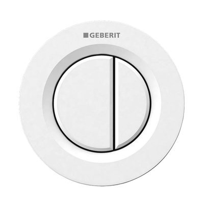 Geberit Пневматическая кнопка управления смывом унитаза type 01, двойной смыв, белый, 116.042.11.1  116.042.11.1 фото