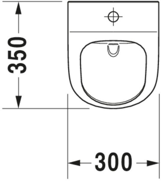 Duravit ME від Starck Пісуар, Білий колір Глянцевий, 2815300000 2815300000 фото