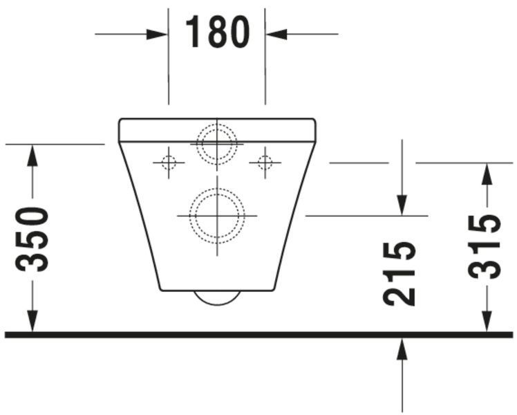 Duravit DuraStyle Унитаз подвесной Белый цвет 540 mm, 2536092000 2536092000 фото