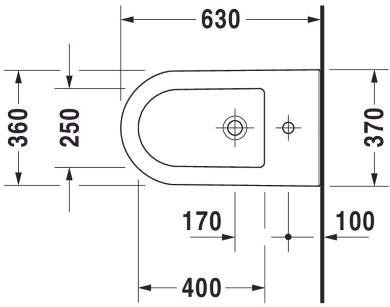 Duravit Darling New Биде отдельно стоящее Белый цвет 630 mm, 2251100000 2251100000 фото