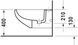 Duravit Duraplus Біде підвісне Білий колір 575 mm, 2532100000 2532100000 фото 4