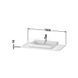 DURAVIT HAPPY D.2 PLUS Консоль 100х55х1,6 з отв. для раковини, горіх, HP031E06969 HP031E06969 фото 2