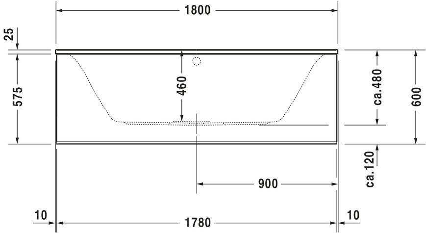 Duravit Darling New Гидромассажная ванна Белый цвет 1800x800 mm, 760244000CP1000 760244000CP1000 фото