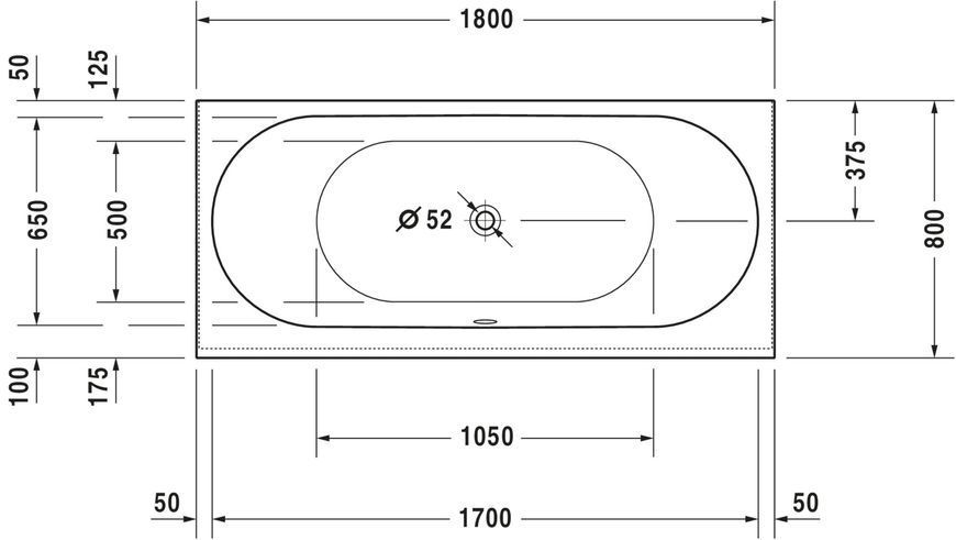 Duravit Darling New Гидромассажная ванна Белый цвет 1800x800 mm, 760244000CP1000 760244000CP1000 фото