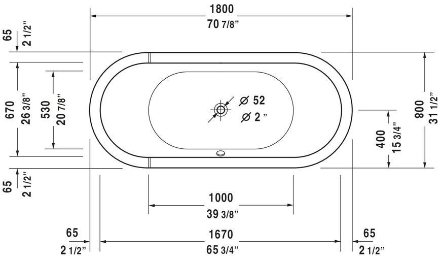 Duravit Starck Гідромасажна ванна Білий колір 1800x800 mm, 760009000CP1000 760009000CP1000 фото