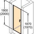 Huppe DESIGN ELEGANCE Розстібні двері 99-101.5x200см білий/прозорий. з Anti Plaque, 8E0606055322 INF фото