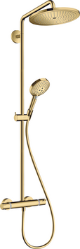 Душова система hansgrohe Croma Select S Showerpipe 280 1jet з термостатом, золото 26890990 26890990 фото