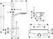 Душевой набор hansgrohe Ecostat Select/Raindance Select S 150 3jet/Combi 150 27036000 27036000 фото 2