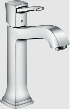 HANSGROHE METROPOL CLASSIC Смеситель для раковины однорычажный со сливным гарнитуром, хром, 31302000 31302000 фото