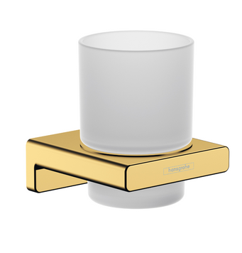 HANSGROHE ADDSTORIS Стакан для зубных щеток подвесной, Polished Gold Optic, 41749990 41749990 фото