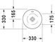 Duravit Starck 1 Накладна раковина, Білий колір Глянцевий - Глянцевий, 330 мм, 408330000 408330000 фото 2