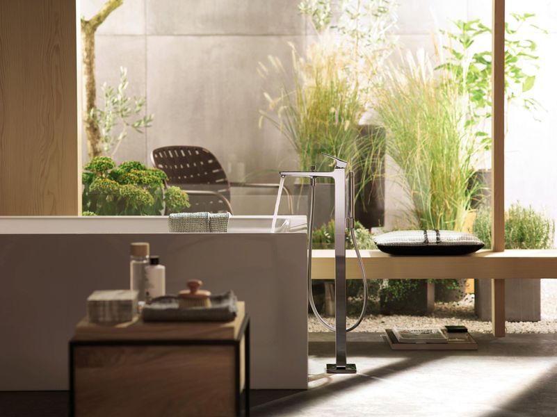 Смеситель hansgrohe Metropol для ванны, черный матовый хром 32532340 32532340 фото