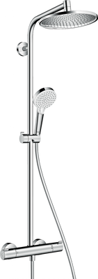 Душевая система hansgrohe Crometta S 240 1jet Showerpipe с термостатом, хром, 27267000 27267000 фото