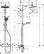 Душова система hansgrohe Crometta S 240 1jet Showerpipe з термостатом, хром, 27267000 27267000 фото 2