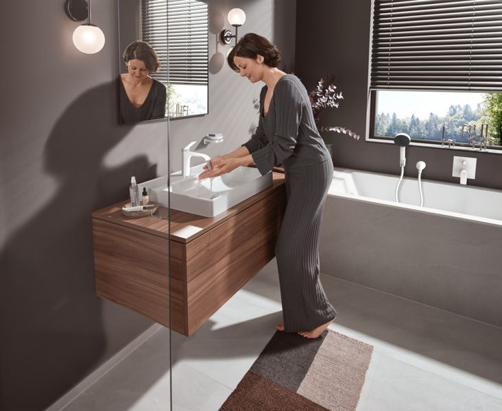 Hansgrohe PULSIFY Душовий набір з тримачем, ручним душем 105 3jet та шлангом 125 см, білий матовий, 24302700 24302700 фото