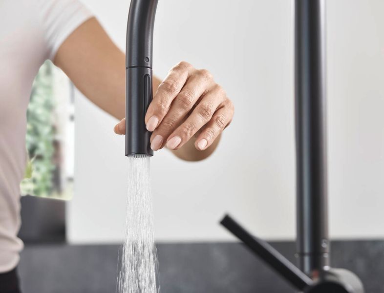 Смеситель hansgrohe Talis M54 для кухонной мойки с выдвижным душем, хром 72801000 72801000 фото
