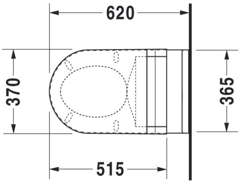 Duravit Starck 3 Унитаз подвесной Белый цвет 620 mm, 2226090000 2226090000 фото