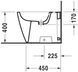 Duravit Happy D.2 Биде отдельно стоящее Белый цвет 570 mm, 22671000001 22671000001 фото 3