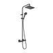 Hansgrohe VERNIS SHAPE Showerpipe Душова система з лійкою верхнього та ручного душу, термостатом, шлангом та стійкою, чорний матовий, 26286670 26286670 фото 1