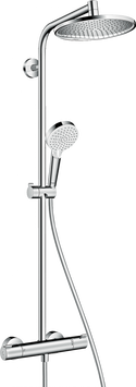 Душова система hansgrohe Crometta S 240 1jet Showerpipe EcoSmart з термостатом 27268000 27268000 фото