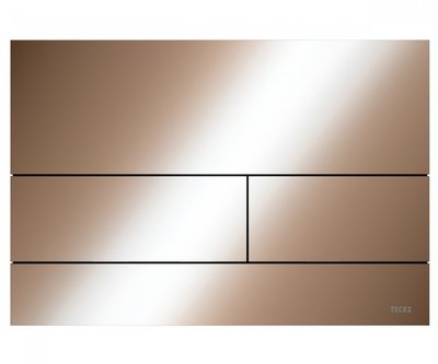 TECE SQUARE II Metal Панель змиву для унітазу, PVD, золотий полір, 9240841 9240841 фото