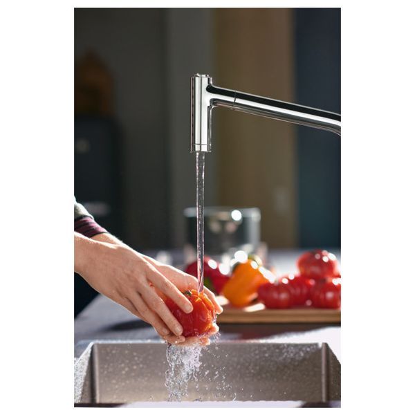 Hansgrohe Metris M71 Кухонный смесительоднорычажный, 320, Eco, с вытяжным душем, 2jet, sBox, хром, 73824000 73824000 фото