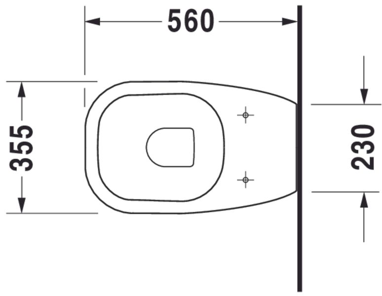Duravit D-Code Підлоговий унітаз Білий колір 560 mm, 21150900002 21150900002 фото