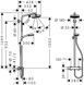 Душова система hansgrohe Crometta Showerpipe 160 1jet EcoSmart з термостатом 27265400 27265400 фото 2