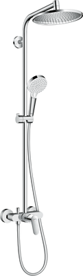 Душевая система hansgrohe Crometta S 240 1jet Showerpipe EcoSmart со смесителем 27269000 27269000 фото