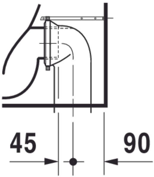 Duravit D-Code Унитаз напольный Белый цвет 560 mm, 21150920002 21150920002 фото