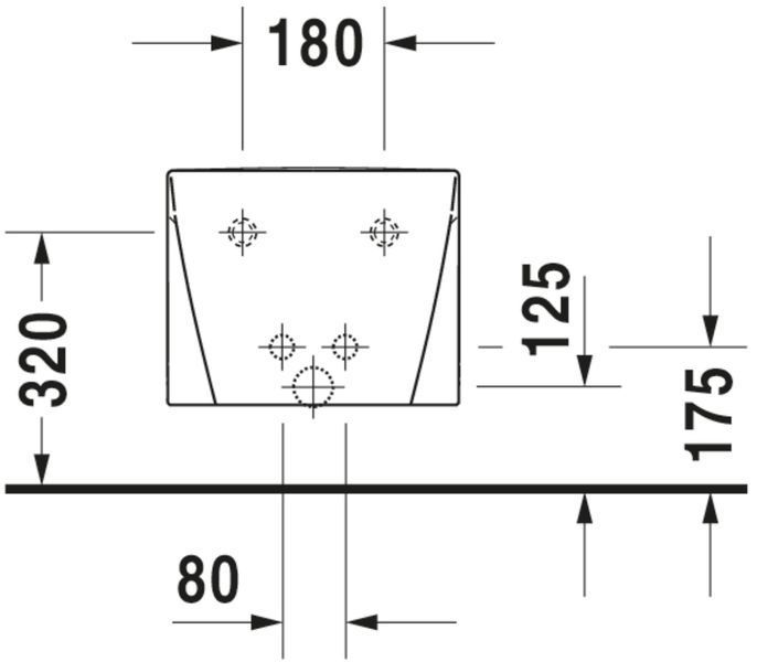 Duravit Starck 2 Біде підвісне Білий колір 540 mm, 2271150000 2271150000 фото