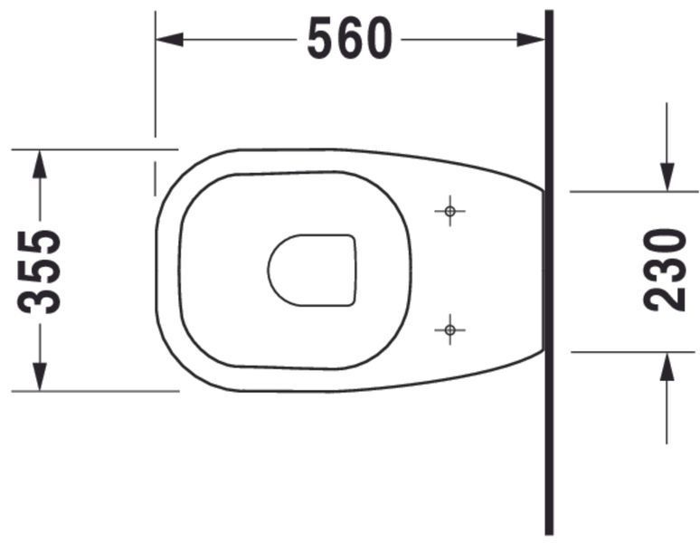 Duravit D-Code Унитаз напольный Белый цвет 560 mm, 21150920002 21150920002 фото
