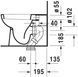 Duravit D-Code Унитаз напольный Белый цвет 560 mm, 21150920002 21150920002 фото 5