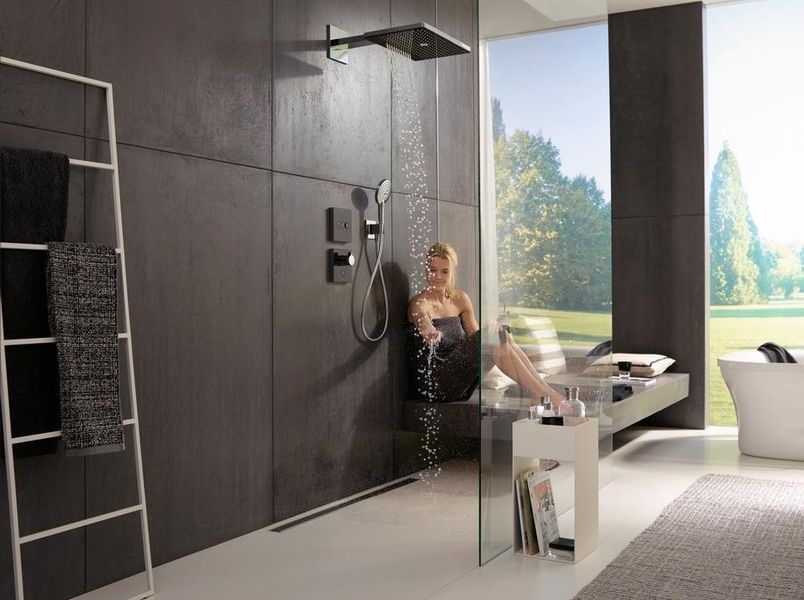 Термостат Hansgrohe ShowerSelect Highfow для душу з окремим висновком для ручного душу, скляний 15735600 15735600 фото