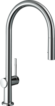 Змішувач hansgrohe Talis M54 для кухонного миття з висувним душем, хром 72800000 72800000 фото