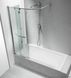 VISMARAVETRO PARENTESI SR Шторка для ванної 60-88х152,2 прав., біл. хром/прозоре скло, SR60-88(21/04)DX SR60-88(21/04)DX фото 2