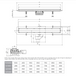 PESTAN CONFLUO FRAMELESS LINE Трап 650 мм, черный матовый, 13701320&nbsp; 13701320 фото 3