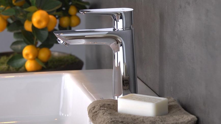 Смеситель hansgrohe Talis E для раковины со средним изливом и сливным гарнитуром, бронза матовый 71710140 71710140 фото