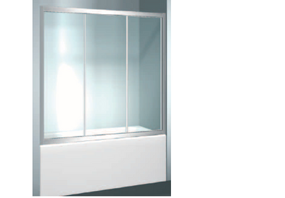 VISMARAVETRO 3100 Шторки для ванны 166x150, профиль белый, стекло прозр., 3170/V(14/04) 3170/V(14/04) фото