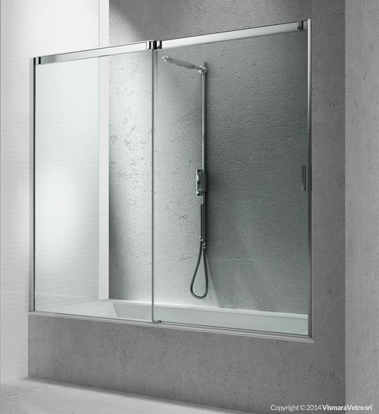 VISMARAVETRO 3100 Шторки для ванни 166x150, профіль білий, скло прозор., 3170/V(14/04) 3170/V(14/04) фото