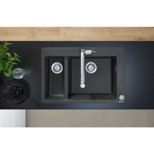 Hansgrohe Metris Select M71 Кухонний змішувач на 2 отвори, одноважільний, 320, Eco, з витяжним душем, 2jet, sBox, хром, 73827000 73827000 фото