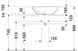 Duravit Bacino Накладна раковина, Білий колір Глянцевий - Глянцевий, 550 мм, 3345200001 3345200001 фото 3