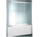 VISMARAVETRO 3100 Шторки для ванны 166x150, профиль белый, стекло прозр., 3170/V(14/04) 3170/V(14/04) фото 1