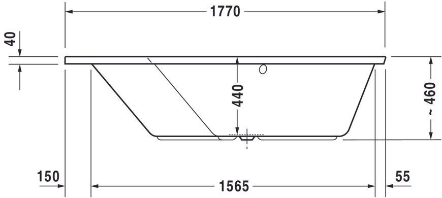 Duravit Paiova Гідромасажна ванна Білий колір 1770x1300 mm, 760390000JS1000 760390000JS1000 фото