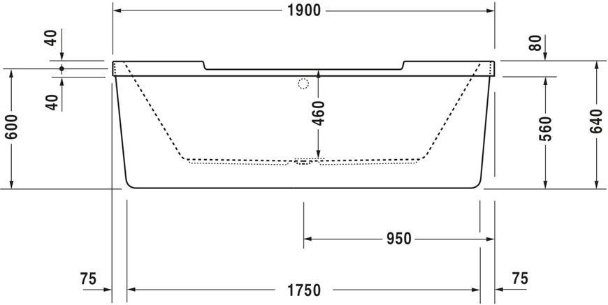 Duravit Starck Гідромасажна ванна Білий колір 1900x900 mm, 760012000JS1000 760012000JS1000 фото