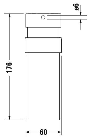 Duravit STARCK T Дозатор рідкого мила, чорний мат, 0099354600 0099354600 фото
