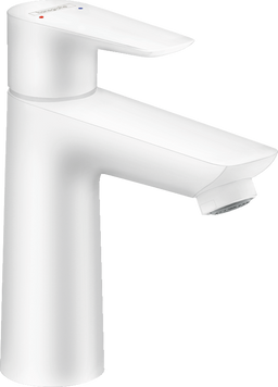 Смеситель hansgrohe Talis E для раковины со средним изливом и сливным гарнитуром, белый матовый 71710700 71710700 фото